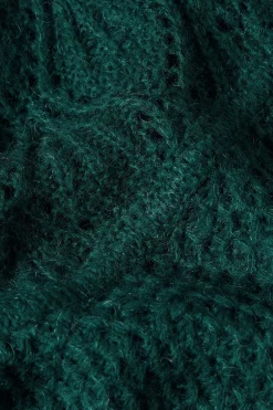 King Louie Tops & Shirts|Jeannie Yoke Sweater Farfalle Pine Green