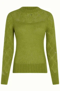 King Louie Tops & Shirts|Jeannie Yoke Sweater Farfalle Guacemole