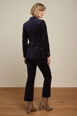 King Louie Broeken|Jenny Pants Pinstripe Blue