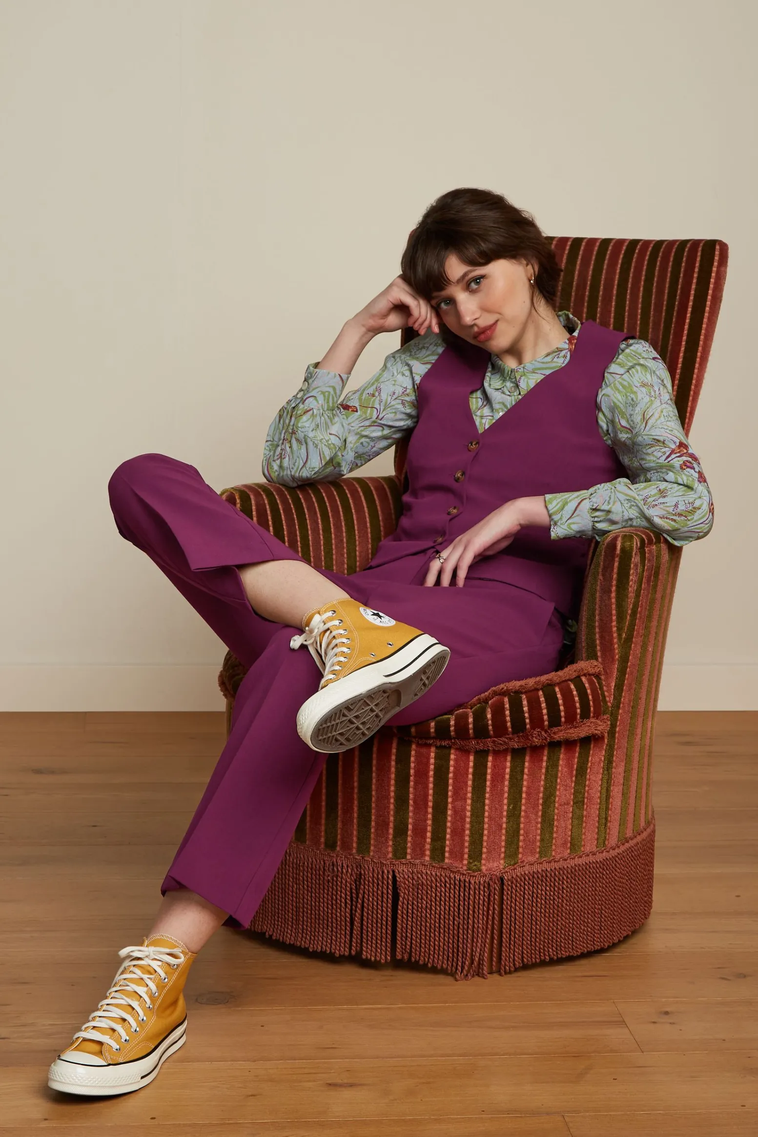 King Louie Broeken|Jenny Pants Simonet Caspia Purple
