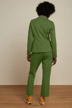 King Louie Broeken|Jenny Pants Uni Rodeo Olive Green