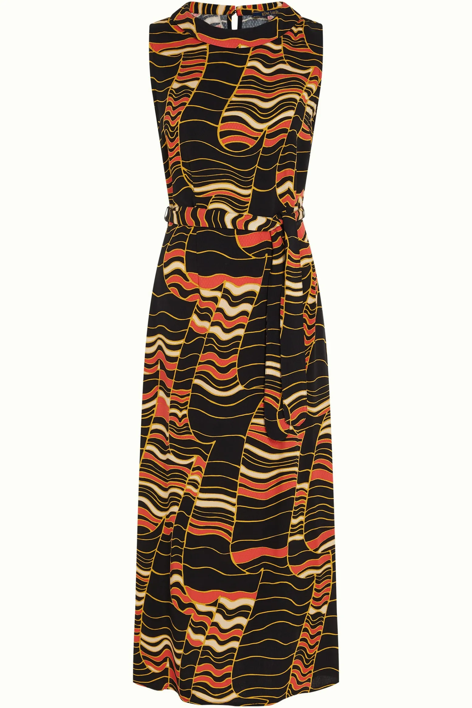 King Louie Jurken|Jodie Maxi Dress Wildly Black