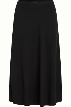 King Louie Rokken|Juno Midi Skirt Milano Crepe Black