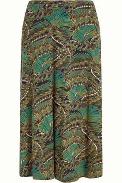 King Louie Rokken|Juno Midi Skirt Venus Blue