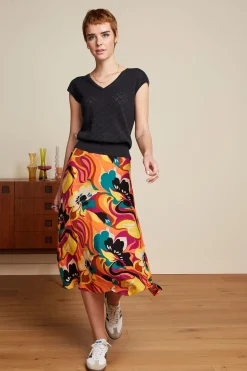 King Louie Rokken|Juno Skirt Aurelio Shell Orange