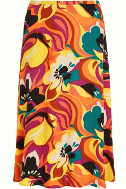 King Louie Rokken|Juno Skirt Aurelio Shell Orange