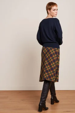 King Louie Rokken|Juno Skirt Bennet Evening Blue