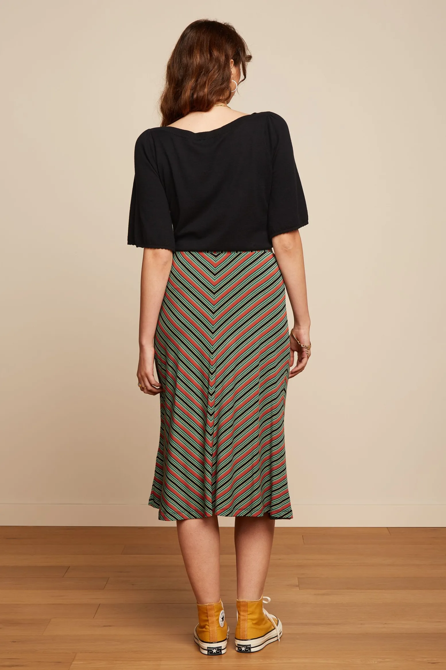 King Louie Rokken|Juno Skirt Castillo Stripe Black