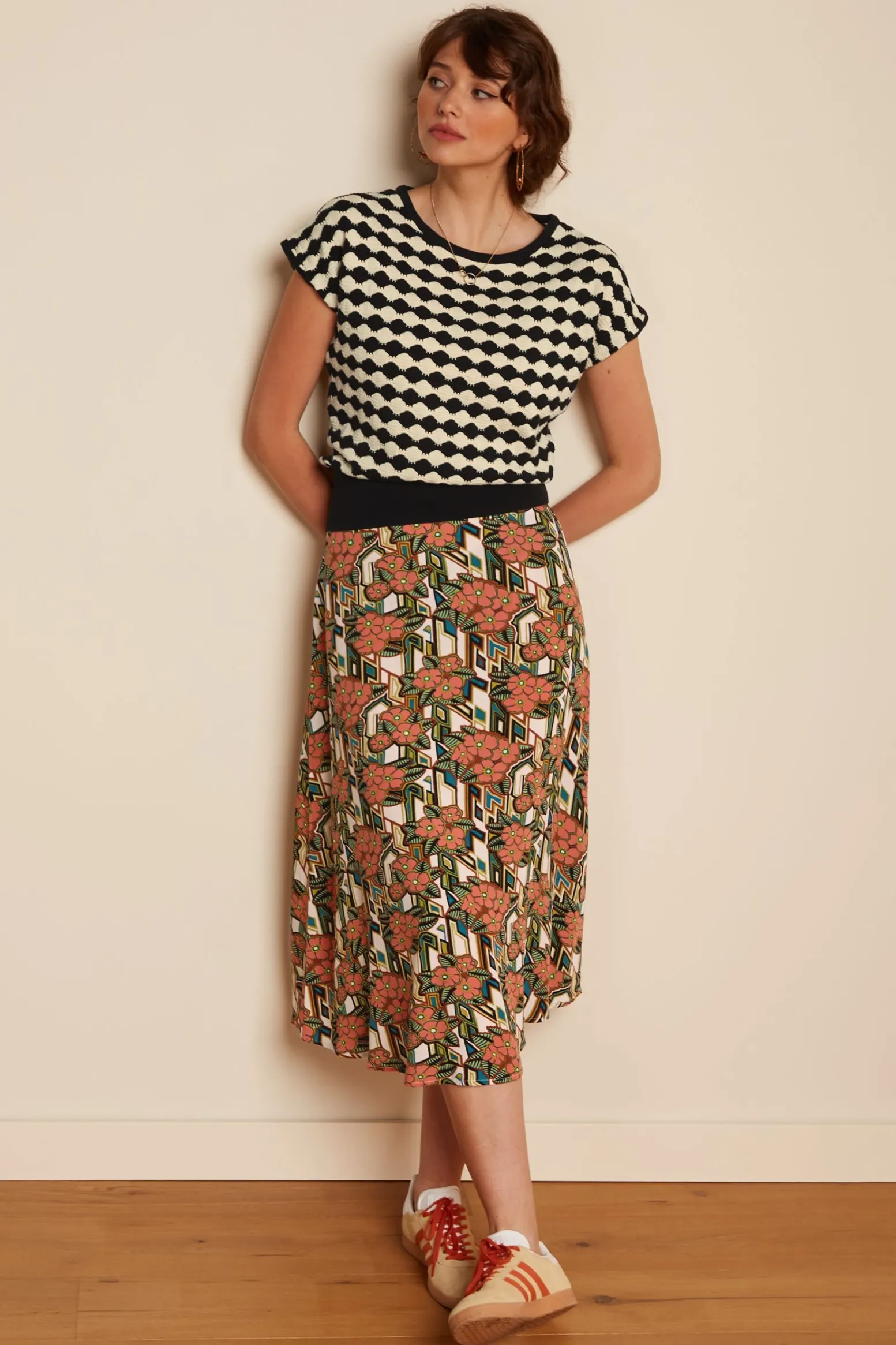 King Louie Rokken|Juno Skirt Ryder Langoustino Orange