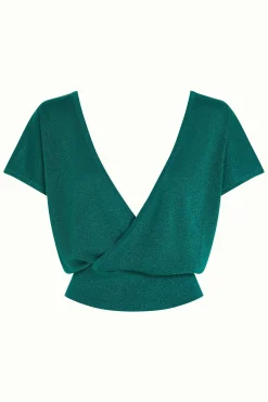 King Louie Tops & Shirts|Kate Cross Top Spiro Ponderosa Green