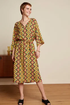 King Louie Jurken|Kiki Kaftan Kizko Black