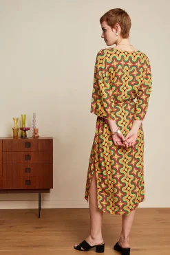 King Louie Jurken|Kiki Kaftan Kizko Black