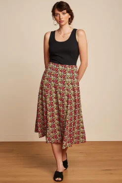 King Louie Rokken|Laia Skirt Jackie Fiery Red