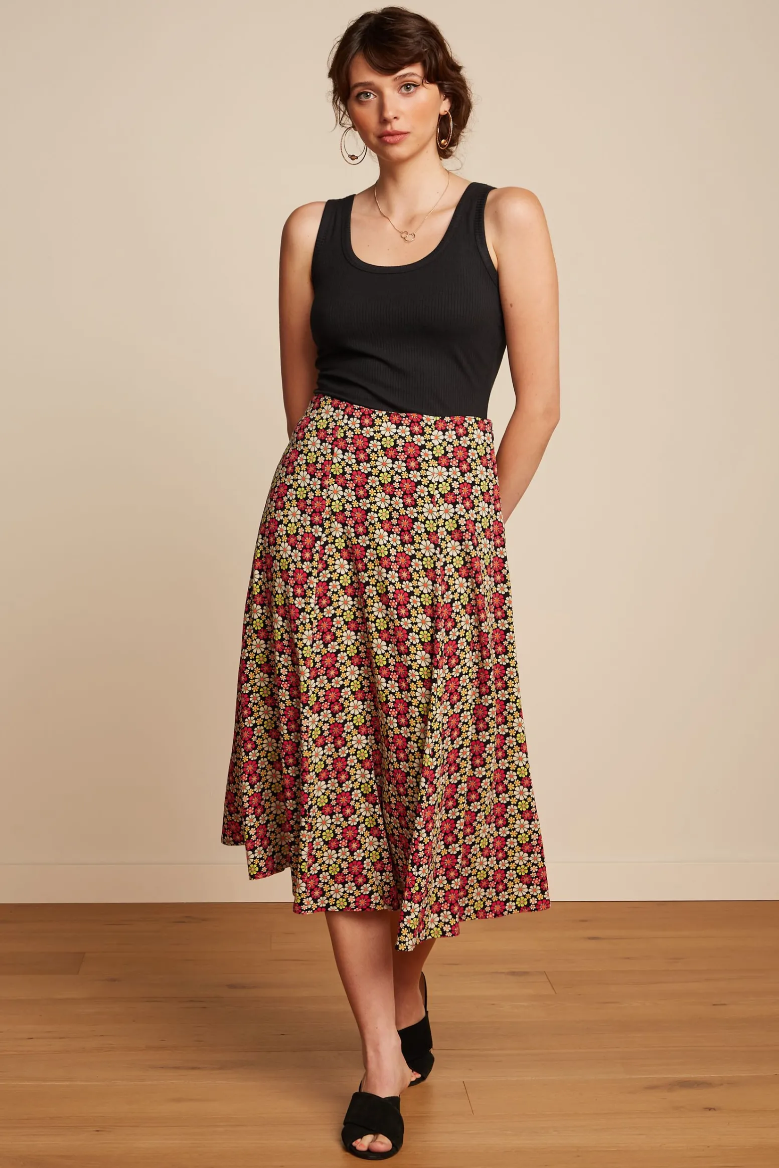 King Louie Rokken|Laia Skirt Jackie Fiery Red