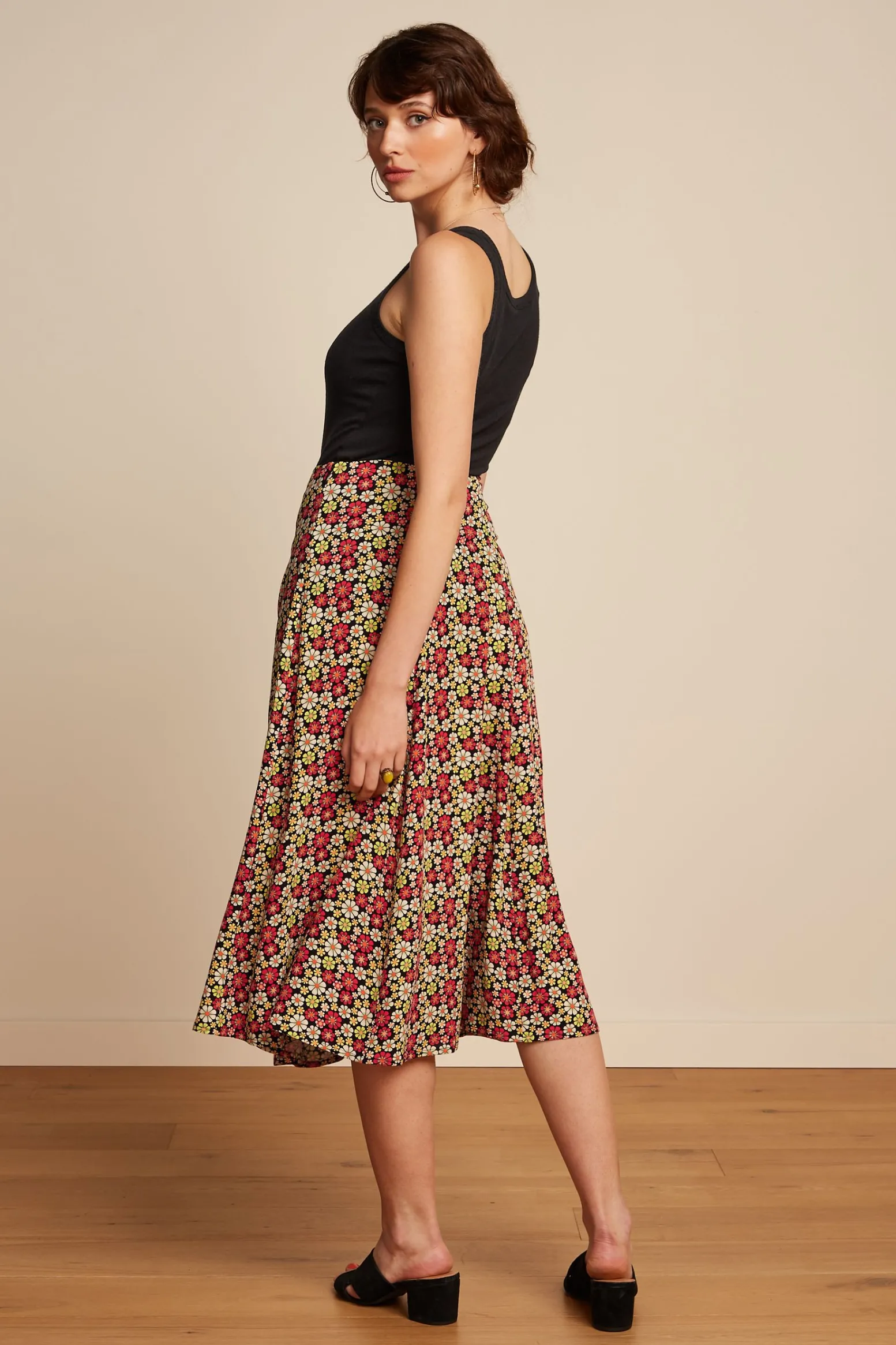King Louie Rokken|Laia Skirt Jackie Fiery Red