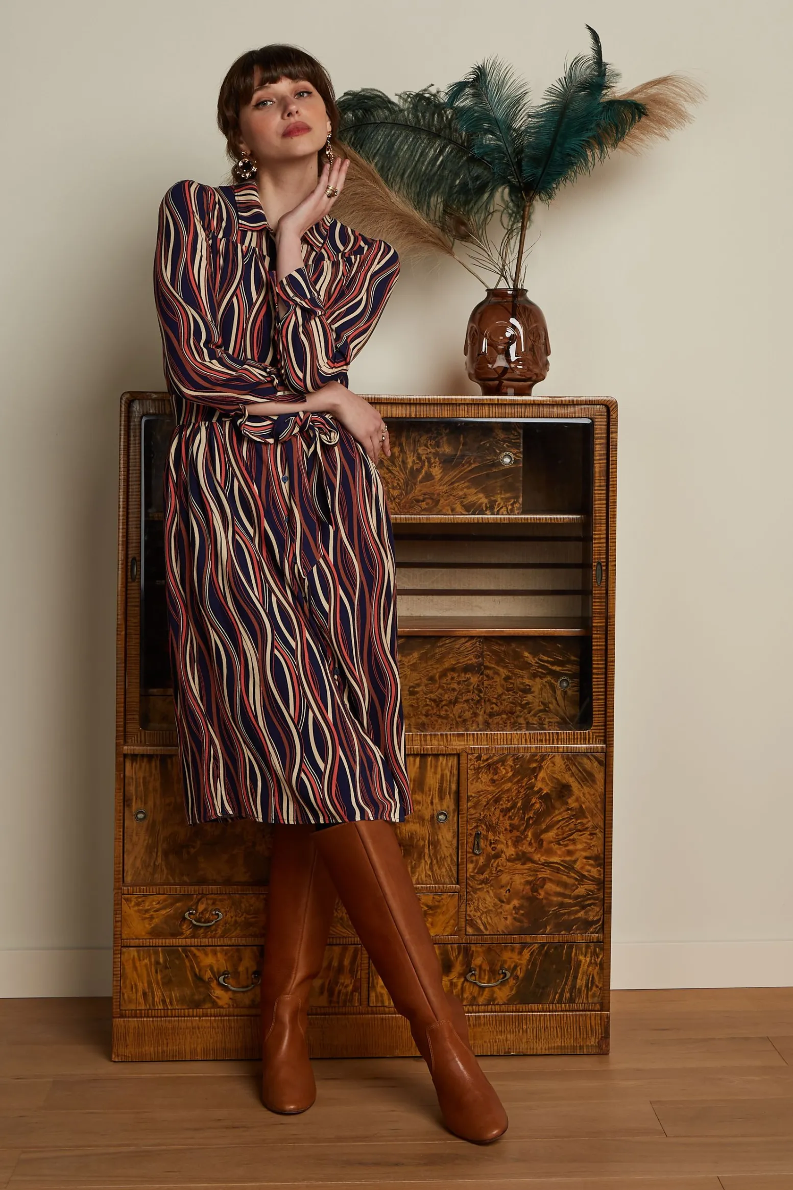 King Louie Jurken|Lalia Dress Merrill Blue