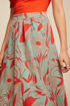 King Louie Rokken|Layla Skirt Callier Ash Green