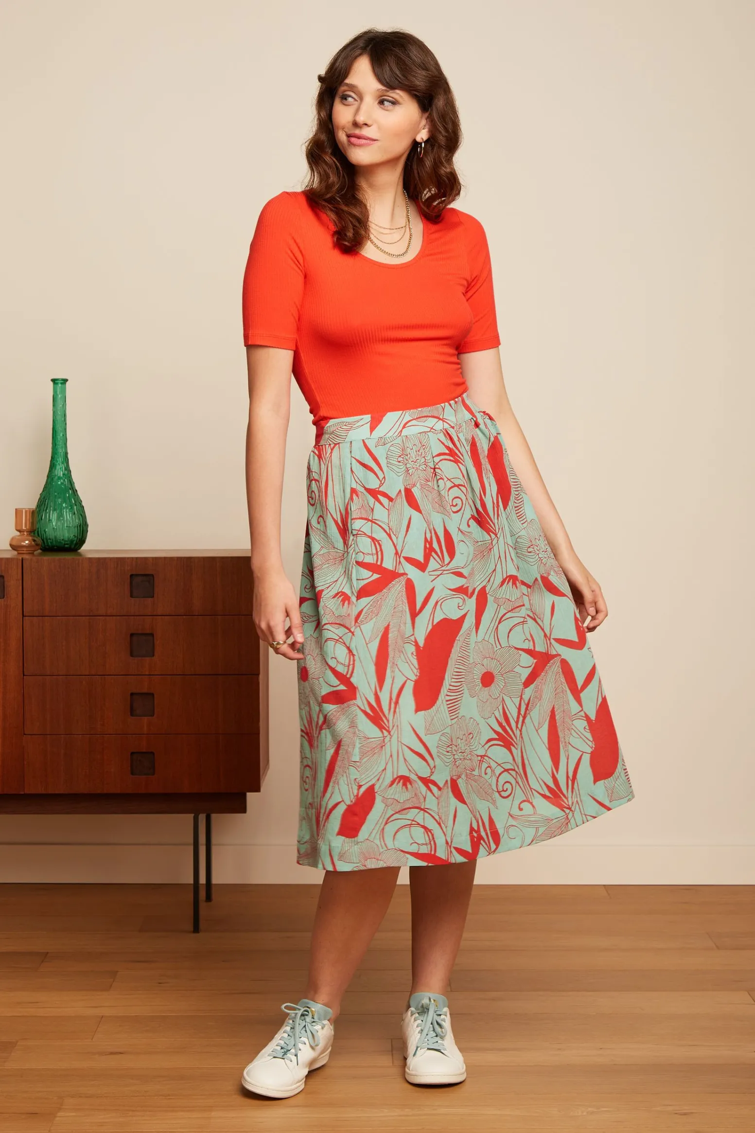 King Louie Rokken|Layla Skirt Callier Ash Green