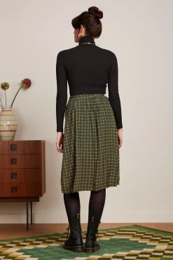 King Louie Rokken|Layla Skirt Valley Peacock Green