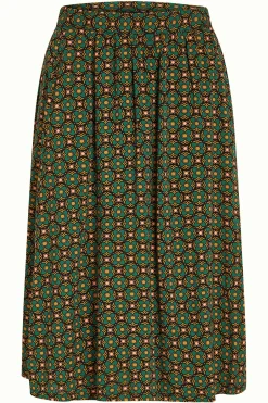 King Louie Rokken|Layla Skirt Valley Peacock Green