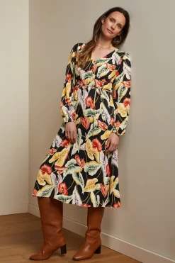 King Louie Jurken|Lelia Dress Marmora Black