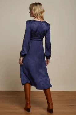 King Louie Jurken|Lelia Dress Rouge Ink Blue