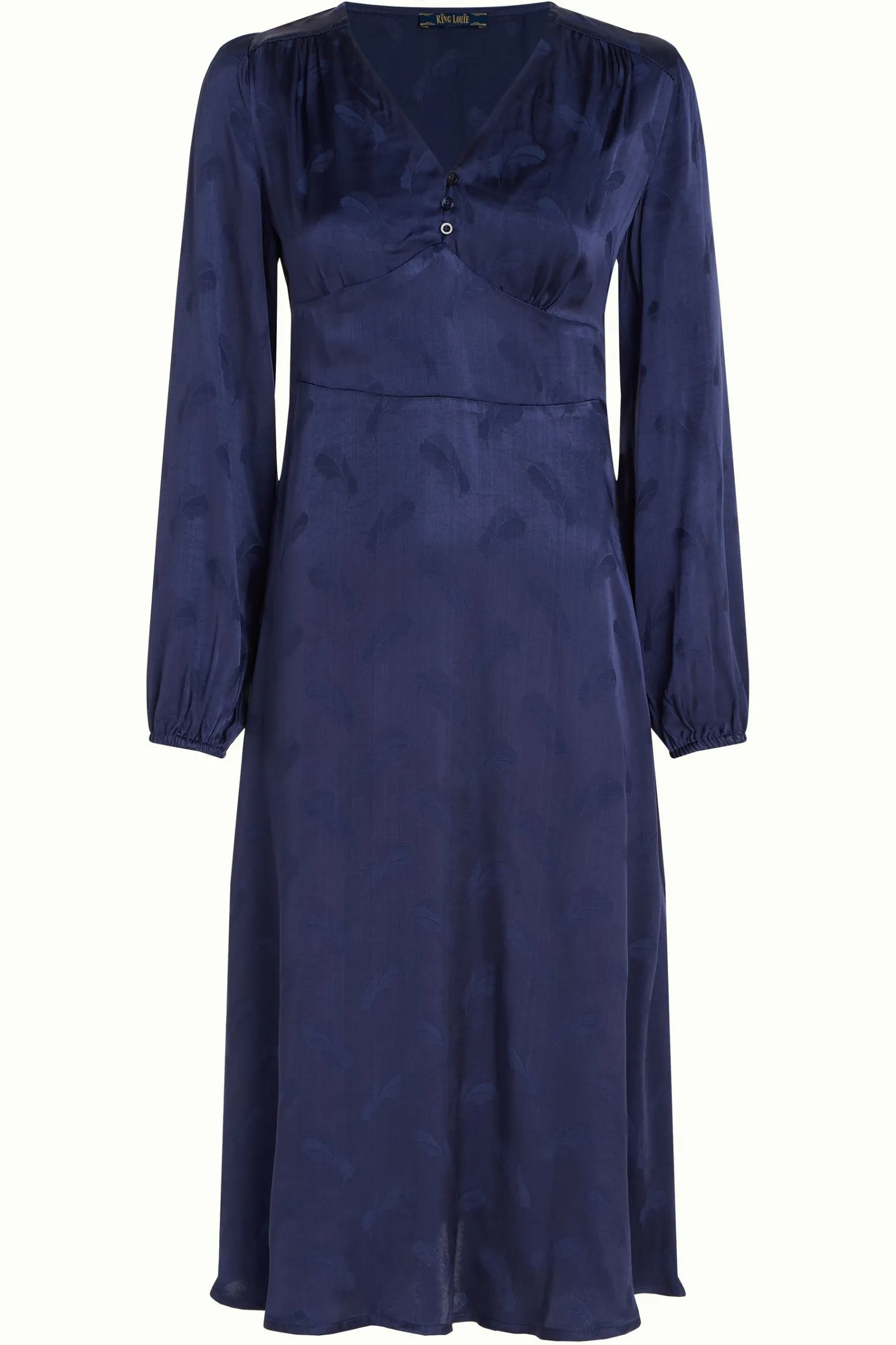 King Louie Jurken|Lelia Dress Rouge Ink Blue