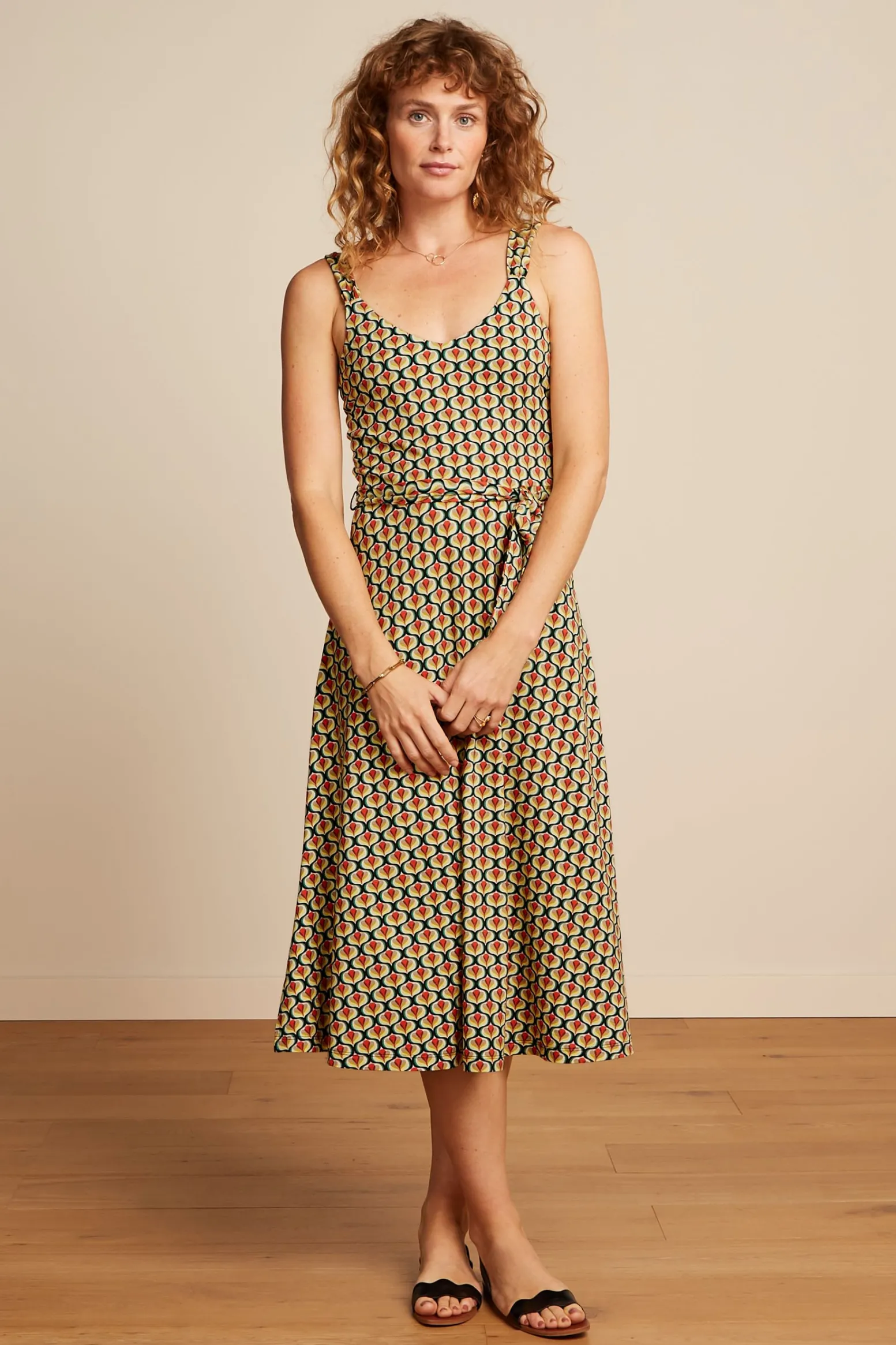King Louie Jurken|Lenny Dress Indy Sun Orange
