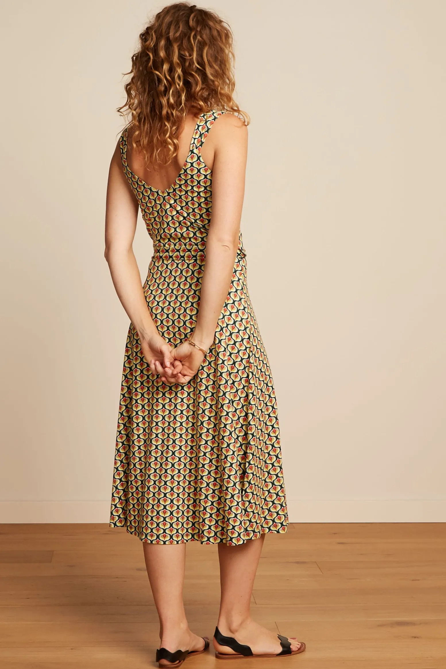 King Louie Jurken|Lenny Dress Indy Sun Orange