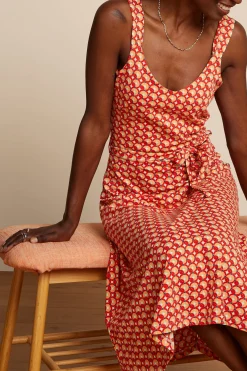 King Louie Jurken|Lenny Dress Rowe Fiery Red