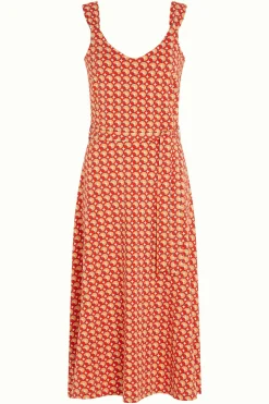 King Louie Jurken|Lenny Dress Rowe Fiery Red