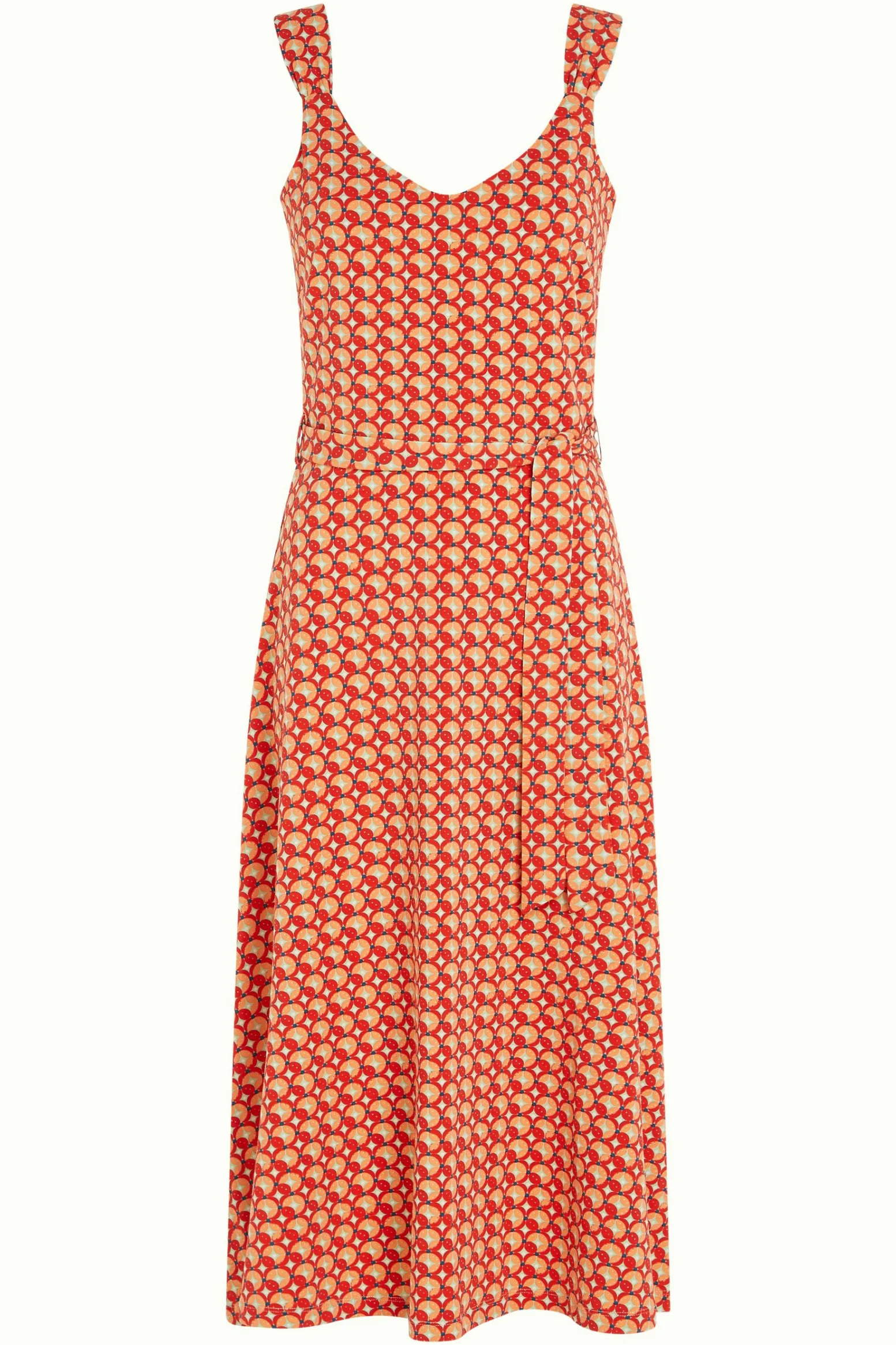 King Louie Jurken|Lenny Dress Rowe Fiery Red