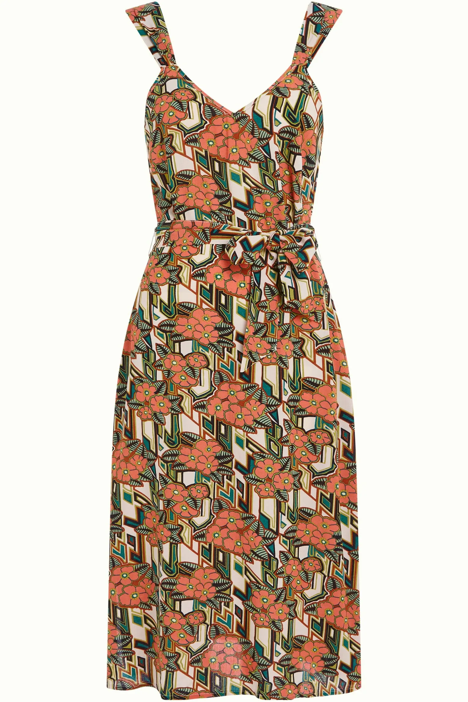King Louie Jurken|Lenny Dress Ryder Langoustino Orange