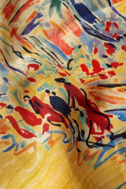 King Louie Jurken|Lenny Dress Serafini Tuscan Yellow