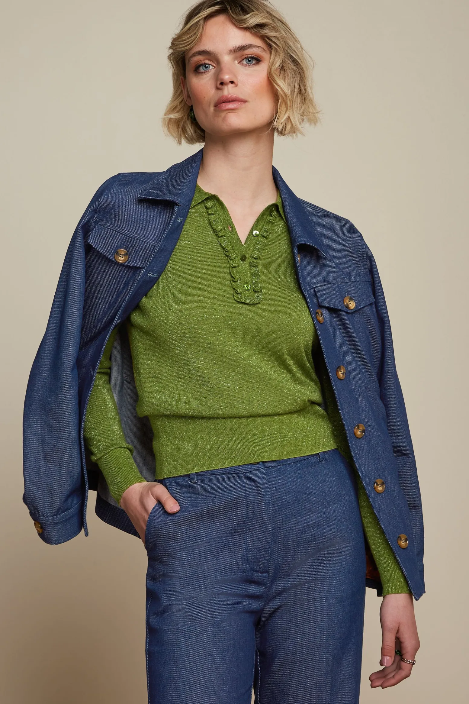 King Louie Jassen & Blazers|Lia Jacket Hennite Blue