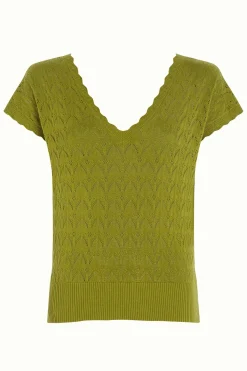 King Louie Tops & Shirts|Lila V Top Rocky Ajour Woodbine Green