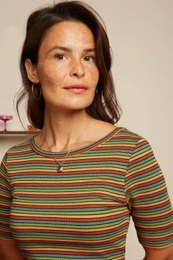 King Louie Tops & Shirts|Lily Tee Cleo Stripe Black