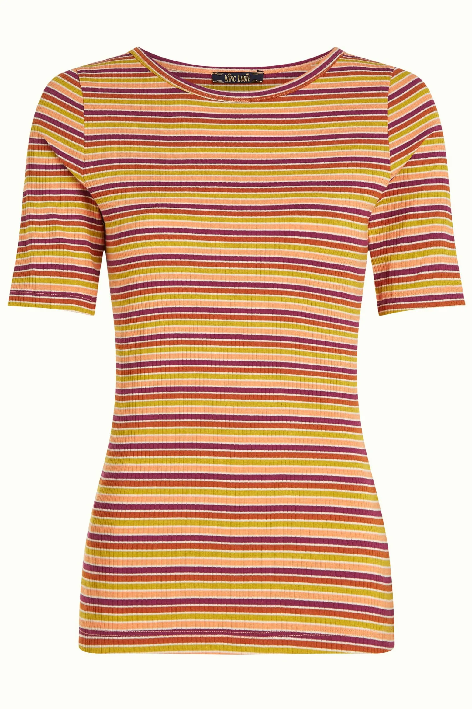 King Louie Tops & Shirts|Lily Tee Cleo Stripe Cream