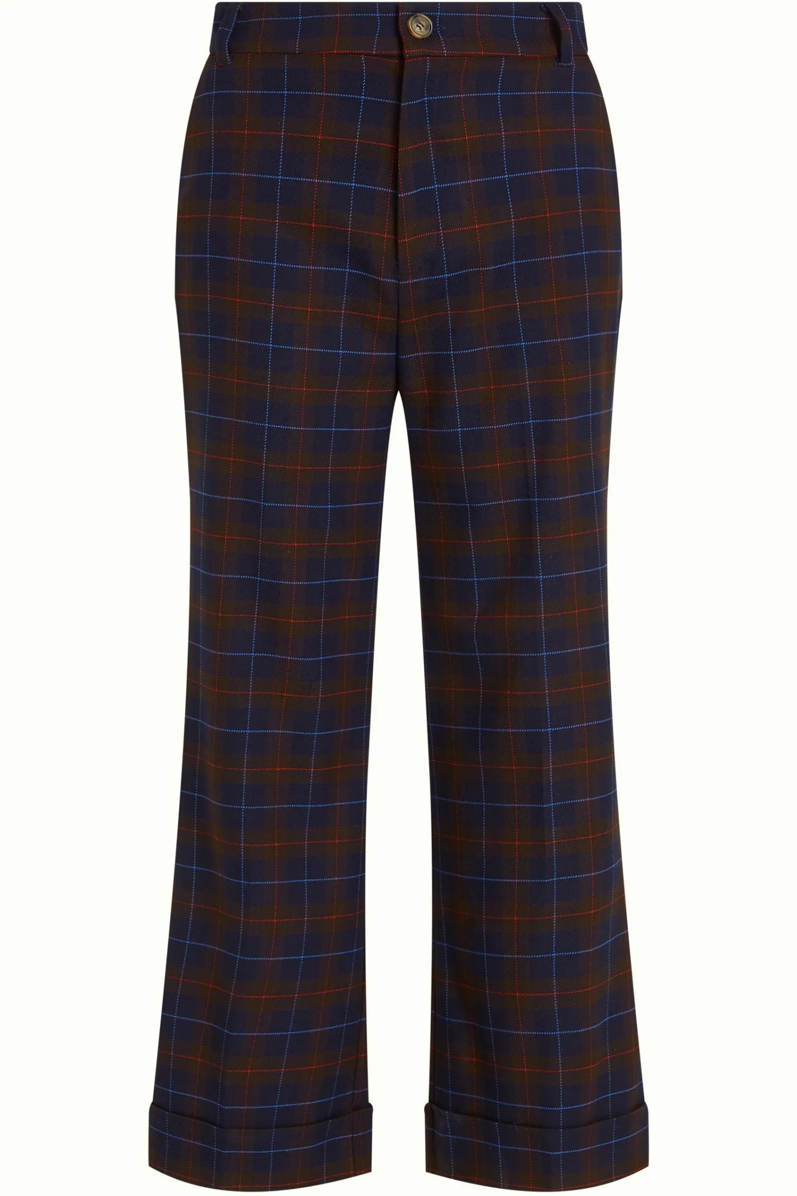 King Louie Broeken|Lisa Culotte Pandora Check Blue