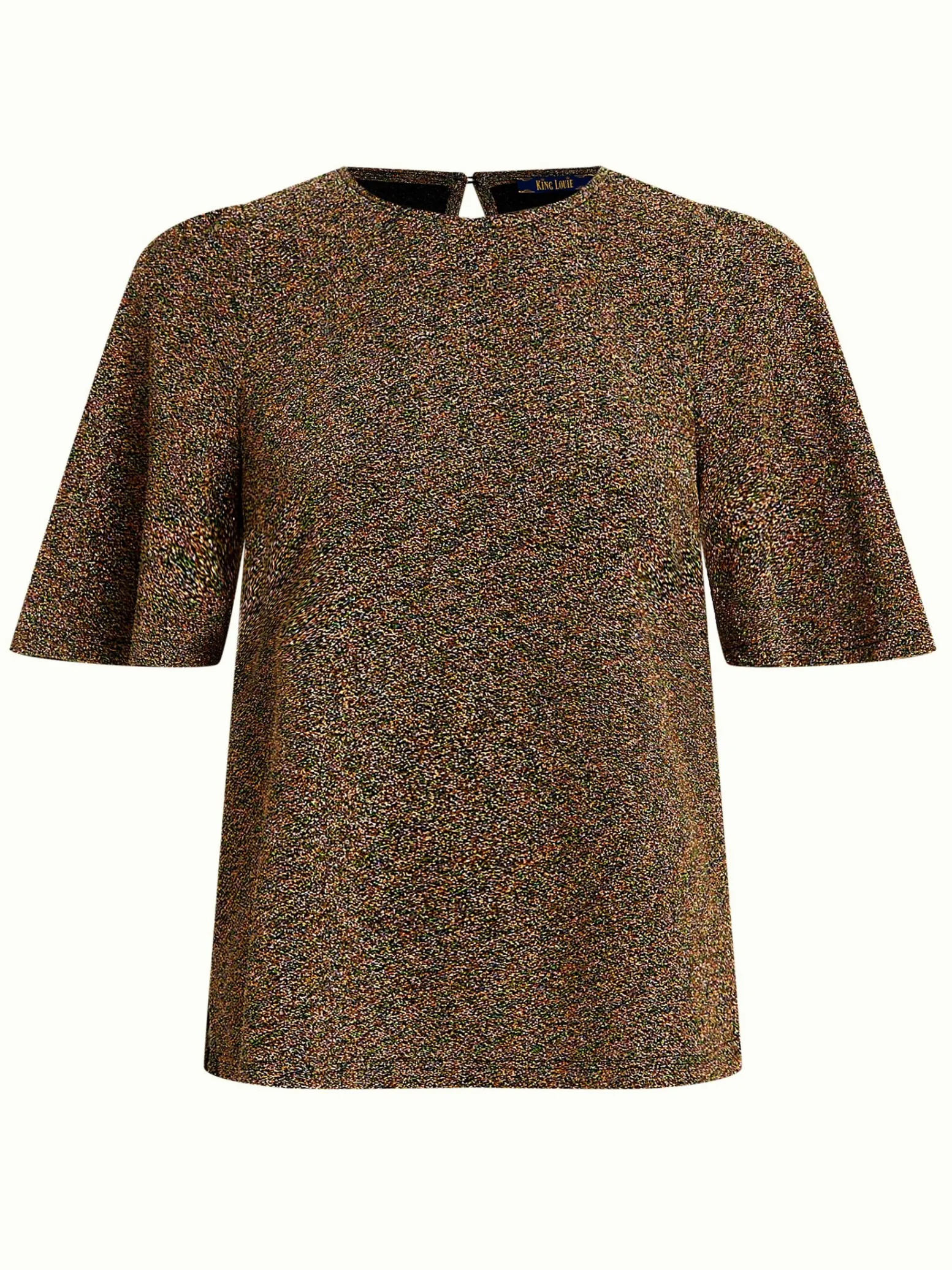 King Louie Tops & Shirts|Lizzy Top Carousel Lurex Gold