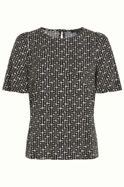 King Louie Tops & Shirts|Lizzy Top Frankie Black