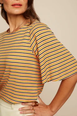 King Louie Tops & Shirts|Lizzy Top Gardena Stripe Black