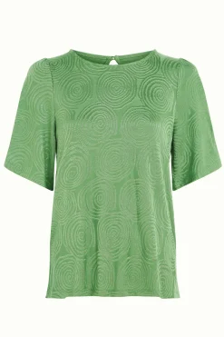 King Louie Tops & Shirts|Lizzy Top Pop-Up Mineral Green