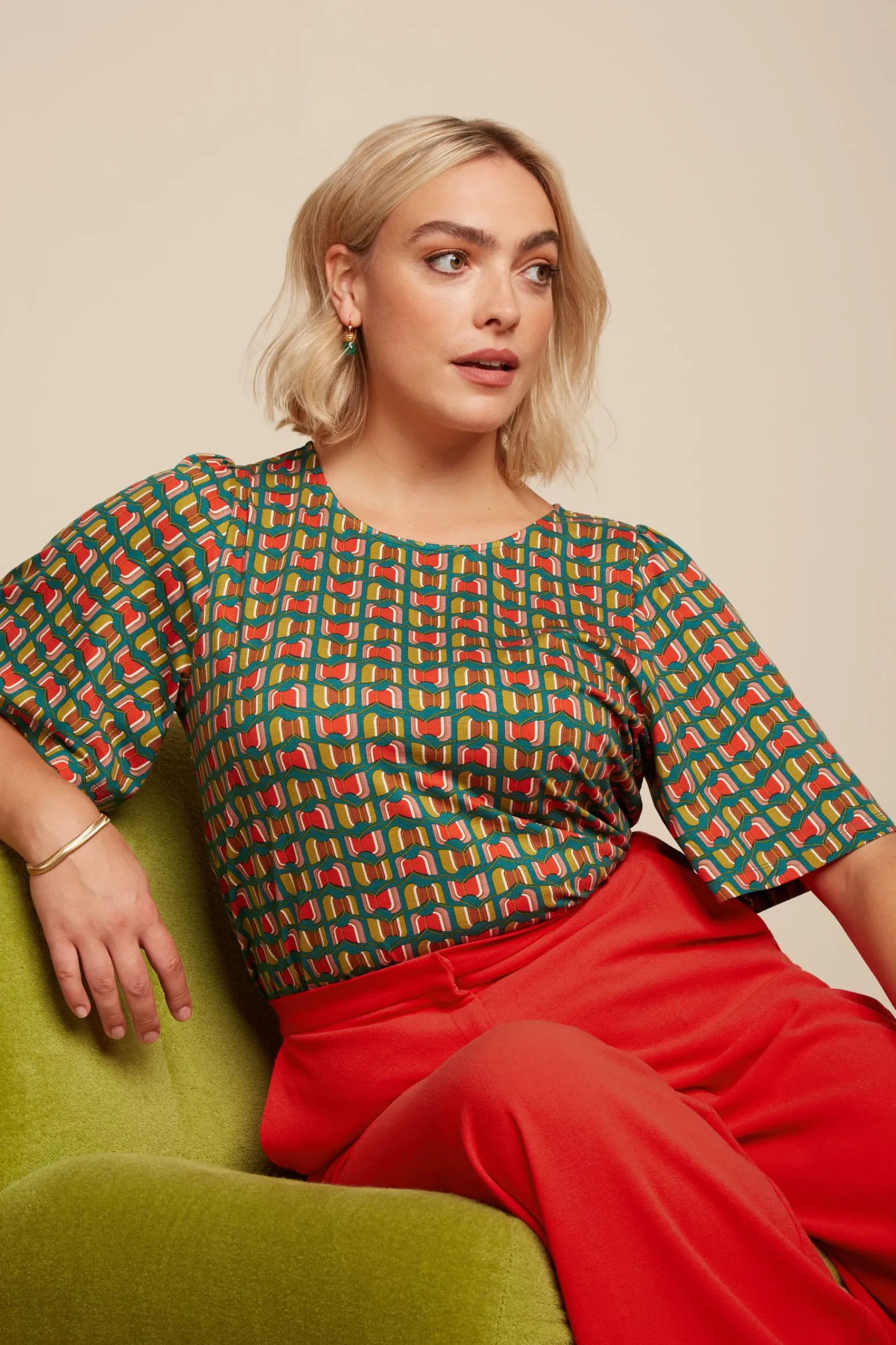 King Louie Tops & Shirts|Lizzy Top Rondine Ponderosa Green