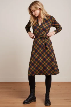 King Louie Jurken|Lola Dress Bennet Evening Blue