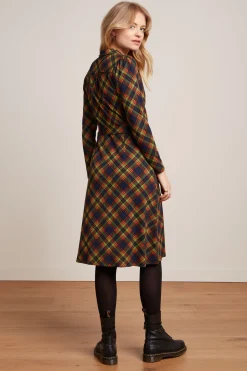 King Louie Jurken|Lola Dress Bennet Evening Blue