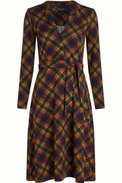 King Louie Jurken|Lola Dress Bennet Evening Blue