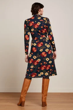 King Louie Jurken|Lola Dress Melody Evening Blue