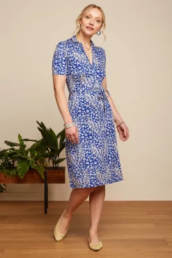King Louie Jurken|Lola Dress Mercy Deep Ultramarine
