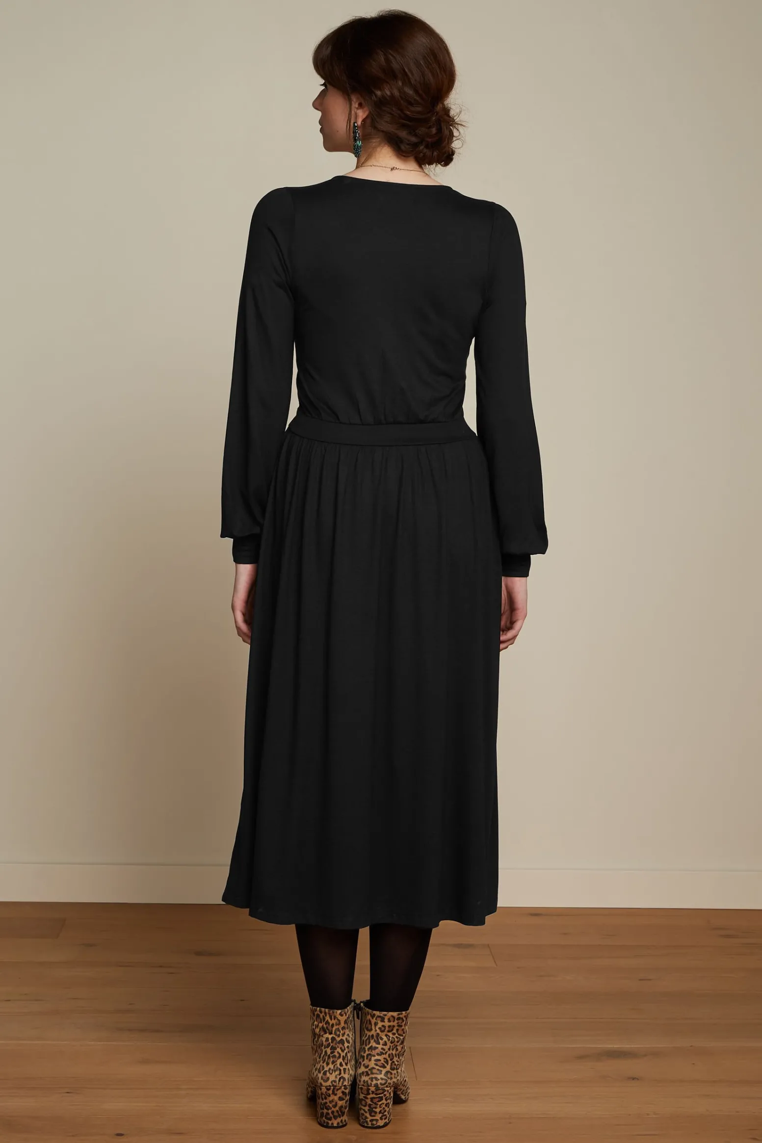 King Louie Jurken|Loretta Dress Ecovero Classic Black